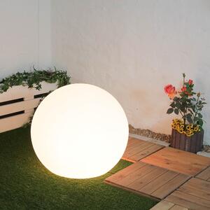 Luce da giardino globo bianco diametro 80 cm E27 max. 60W plastica luce sentiero luce decorativa luce da esterno globo luce giardino lampada da esterno