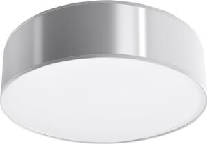 Plafoniera rotonda grigia E27 in metallo lampada da soffitto moderna
