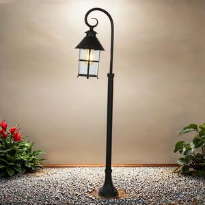 Lampada da esterno nera 116 cm rustica E27 luce sentiero giardino