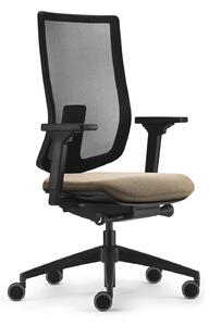 Sedus se:do pro light 2, sedia girevole con membrana in rete, color crema