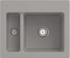 Lavello da cucina Villeroy&Boch, lavello da cucina Subway 60 XM Fossil 620x510mm, larghezza base 60cm