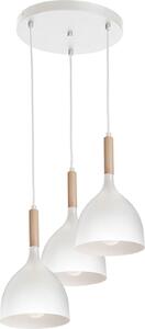 Luce a sospensione metallo bianco legno Scandinavo tavolo da pranzo soggiorno luce a sospensione
