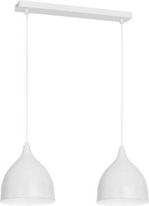 Lampada a sospensione moderna "Noak Young" in metallo grigio a 2 luci soggiorno sala da pranzo tavolo da pranzo
