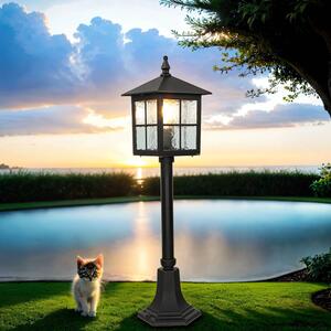 Piccola lampada da esterno rustica 76 cm IP43 resistente alle intemperie nero BAARLE illuminazione sentiero giardino carraio
