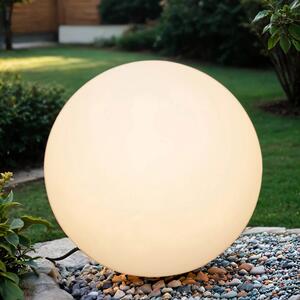 Palla da giardino con cavo a spina bianco IP65 incl. E27 6500 K Ø 60 cm grande palla luminosa a LED lampada da terrazza palla da giardino lampada da esterno