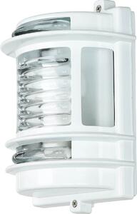 Lampada da parete per esterni E27 IP64 vetro ottone H: 22 cm bianco Luce esterna casa giardino