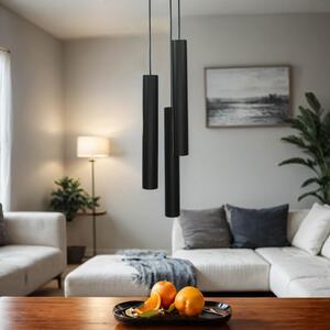 Luce a sospensione GU10 Ø 20 cm Metallo nero Luce a sospensione moderna