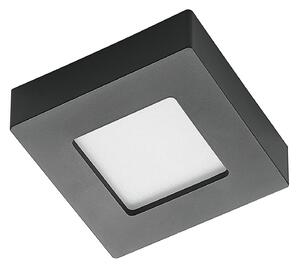 Prios Lampada da soffitto LED Alette, nera, 6 W, CCT, dimmerabile