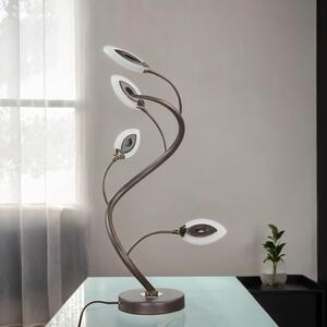 Lampada da tavolo decorativa a LED in metallo H:45cm Moderna in marrone antico GORI Lampada da tavolo per soggiorno