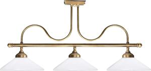 Plafoniera E27 in ottone bronzo bianco Art Nouveau