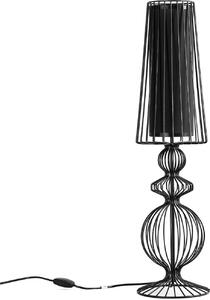 Lampada da comodino moderna AVEIRO acciaio nero tessuto E27 abbagliante lampada da tavolo camera da letto