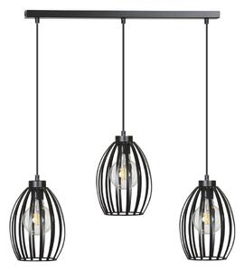 Lampada a sospensione E27 in metallo nero moderno tavolo da pranzo luce a sospensione