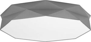 Plafoniera chic moderna in tessuto nero ottagono Prima 6xE27 soggiorno sala da pranzo corridoio lampada BISO