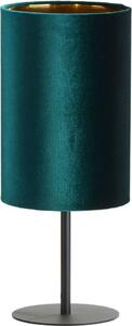 Lampada da tavolo in tessuto metallo verde oro alta 52 cm E27 lampada da tavolo lampada da comodino