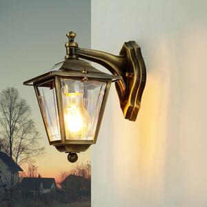 Lampada da parete per esterni IP43 E27 in vero ottone luce esterna rustica parete terrazza cortile