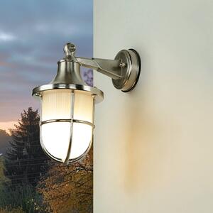 Lampada da parete per esterno IP64 marittimo in vero ottone vetro scanalato lampada da esterno lanterna cortile terrazzo porta d'ingresso