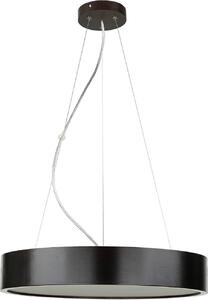 Lampada a sospensione in legno vetro Ø 47 cm rotonda marrone basso abbagliamento 3x E27 luce a sospensione soggiorno sala da pranzo