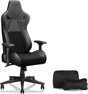 Sedia da gaming, sedia da ufficio - Sedia ergonomica - Seduta confortevole - Schienale regolabile - Altezza 138 cm - Colore nero