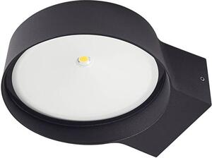 Applique da esterno Lindby LED Jesiba, antracite, alluminio, Ø 16 cm