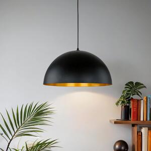 Lampada a sospensione oro nero rotonda Ø 50 cm regolabile in altezza E27 lampada a sospensione sala da pranzo cucina