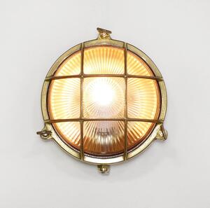Luce da esterno in ottone SERIFOS IP64 Oblò marittimo Applique da parete balcone terrazzo casa