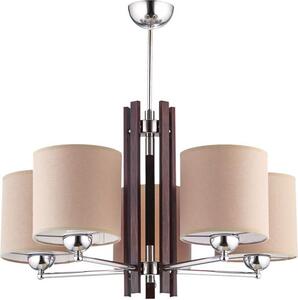 Accogliente plafoniera KASULA Moderna in tessuto elegante Ø66cm lampada da soffitto per sala da pranzo e soggiorno