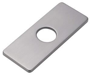 Piastra copri rubinetto lavabo copri foro - Acciaio inossidabile - Copertura per foro singolo - Grigio
