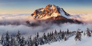 Quadri Monti dei Giganti coperti di neve - 100x50