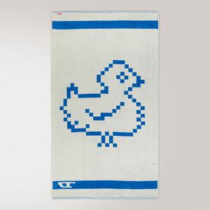 Telo Mare 100X180 Pixel Toys 1 BLUE Cotone Caleffi