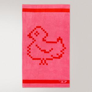 Telo Mare 100X180 Pixel Toys 1 PINK/RED Cotone Caleffi
