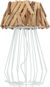 Lampada da tavolo driftwood in metallo 58 cm E27 comodino lampada da tavolo soggiorno