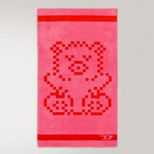 Telo Mare 100X180 Pixel Toys 3 PINK/RED Cotone Caleffi