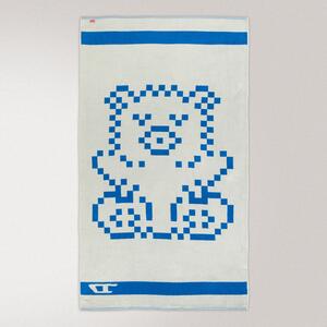 Telo Mare 100X180 Pixel Toys 3 BLUE Cotone Caleffi