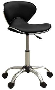 VidaXL Sedia da ufficio in Pelle finta nera