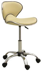 VidaXL Sedia da ufficio in Pelle finta crema