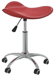 VidaXL Sedia da ufficio in Pelle finta rosso vino