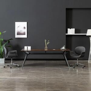 VidaXL Sedia da ufficio girevole in tessuto grigio