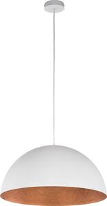 Lampada a sospensione in rame bianco Ø 50 cm rotonda regolabile in altezza E27 lampada a sospensione tavolo da pranzo cucina