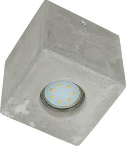 Lampada in cemento Plafoniera angolare 10x10x10 cm GU10 Soggiorno Corridoio Cucina Plafoniera BRUCCIA