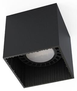Faretto nero a superficie angolare L:12,5 cm GU10 metallo compatto cubo a superficie lampada a soffitto corridoio cucina