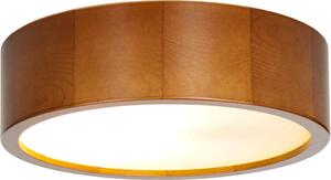 ARBARO Lampada da soffitto rustica in legno design moderno rotonda Ø27cm E27 plafoniere camera da letto