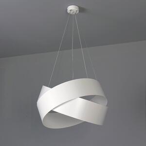 Lampada a sospensione Ø 50 cm E27 Metallo bianco Luce a sospensione moderna