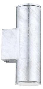 Eglo 30911 - Applique da esterno a LED RIGA 2xGU10/2,8W/230V IP44 argento