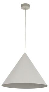 Lampada a sospensione in metallo Ø 50 cm H: max. 170 cm Beige E27 lampada a sospensione rotonda retrò