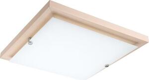 Plafoniera LED in legno vetro quadrato 3000K 1700lm versatile ERIN lampada soggiorno illuminazione corridoio