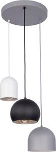 Lampada a sospensione E27 nero grigio cucina metallo moderno sospensione