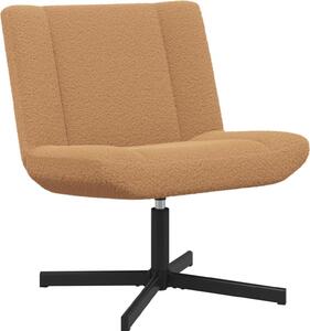 Sedia girevole Beige 63 x 75 x 76 cm Pelle di Pecora