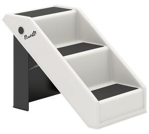 PawHut Scaletta per Cani e Gatti con 3 Scalini Antiscivolo, Design Pieghevole con Capacità 10 kg, Crema | Aosom Italy