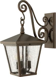 Lampada da parete per esterni IP44 E14 bronzo vetro metallo cortile rustico casa lampada da parete esterna