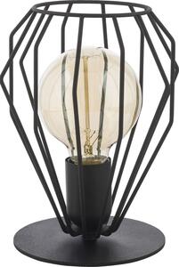 Lampada da tavolo design illuminazione metallo nero alta 22cm insolito paralume in filo metallico OHLA lampada moderna